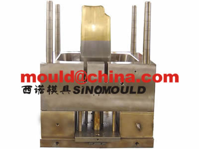 industrial garbage bin mould 240L with core top moldmax inserted